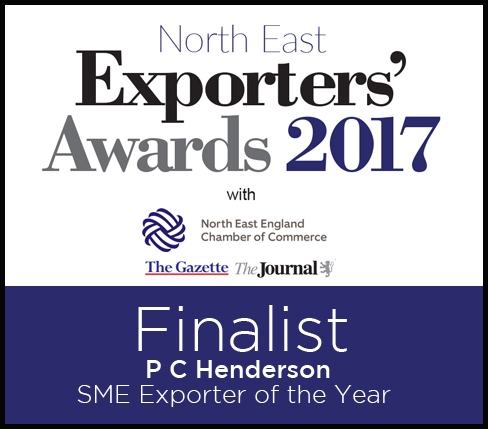 P C Henderson Slides into the Shortlist for the North East Exporters Awards